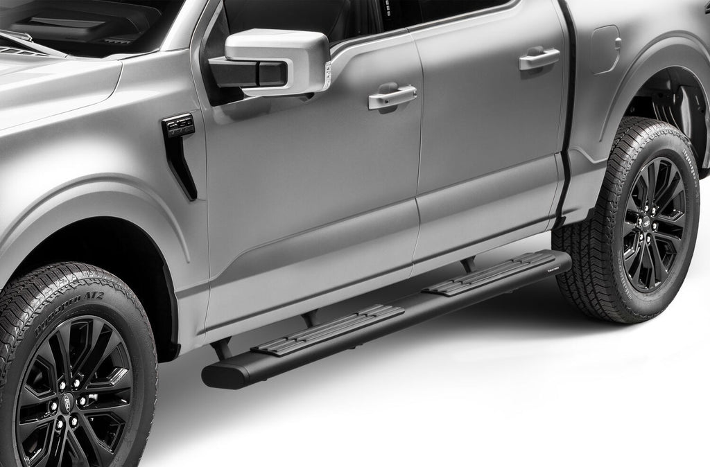 6 Inch OE Xtreme SideSteps With Mounting Bracket Kit Textured Black 2015-2026 Ford F-150/ F-250/F-350 Crew CabGo Rhino