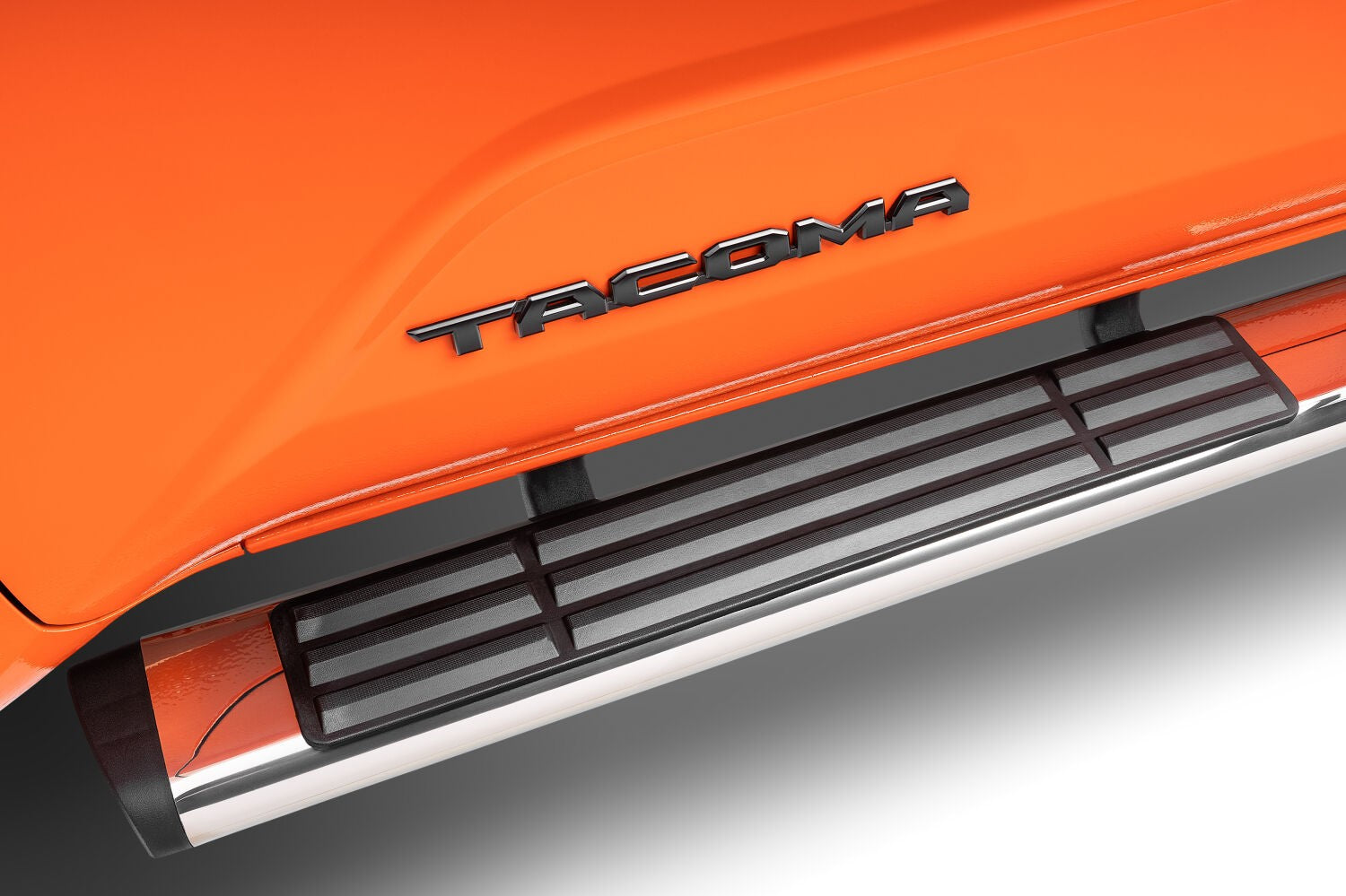 6 Inch OE Xtreme Side Steps with Mounting Brackets Kit Polished Stainless Steel 2024-2026 Toyota Tacoma Go Rhino