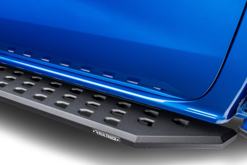 RB20 Running Boards With Mounting Brackets Textured Black 2019-2026 Ford Ranger Go Rhino
