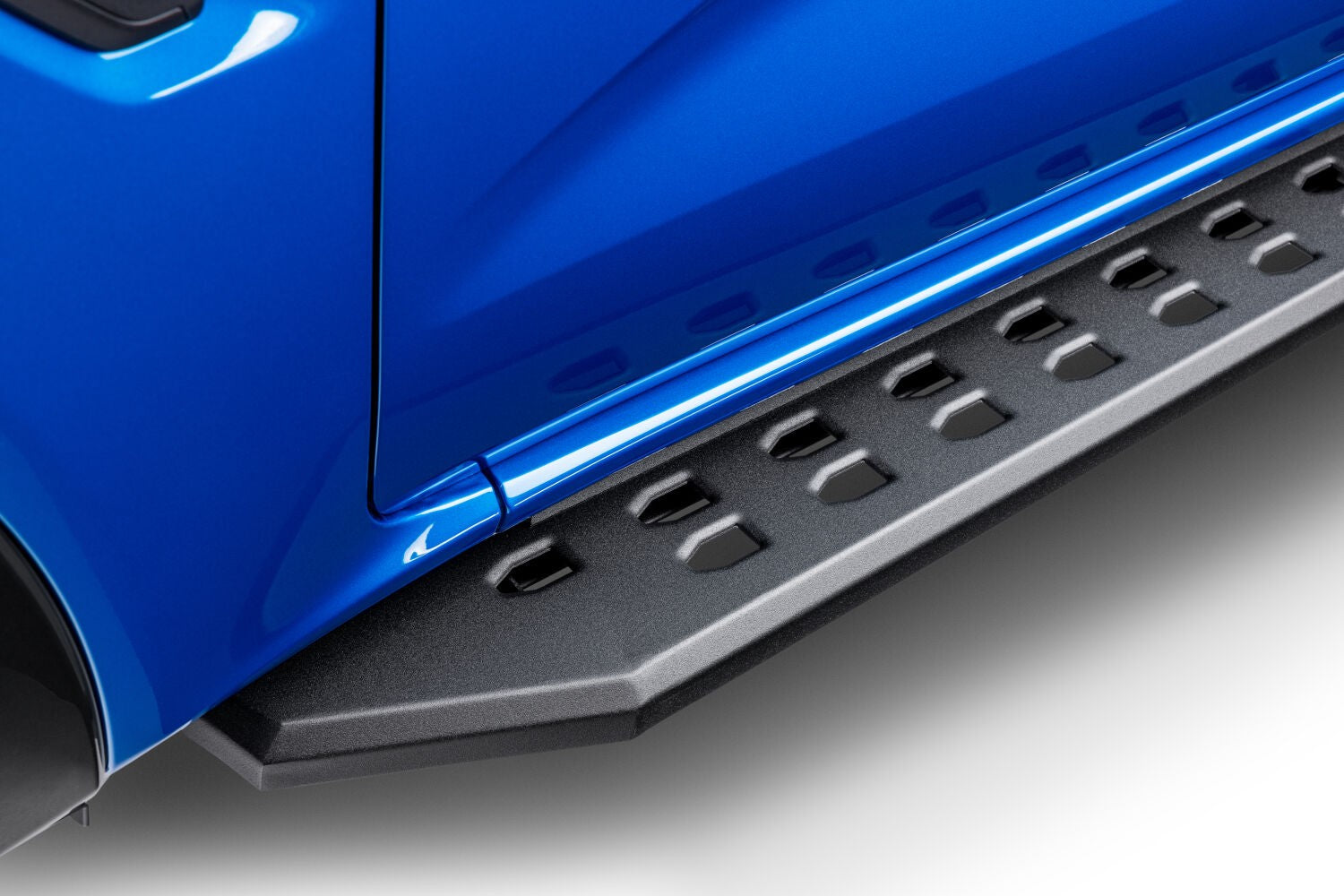 RB10 Slim Line Running Boards With Mounting Brackets Angled Textured Black 2019-2026 Ford Ranger Go Rhino