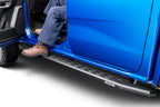 RB10 Slim Line Running Boards With Mounting Brackets Angled Textured Black 2019-2026 Ford Ranger Go Rhino