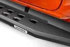 RB10 Slim Line Running Boards With Mounting Brackets Angled Textured Black 2019-2026 Sierra 1500 2020-2026 Sierra 2500/3500 HD Extended Cab Go Rhino