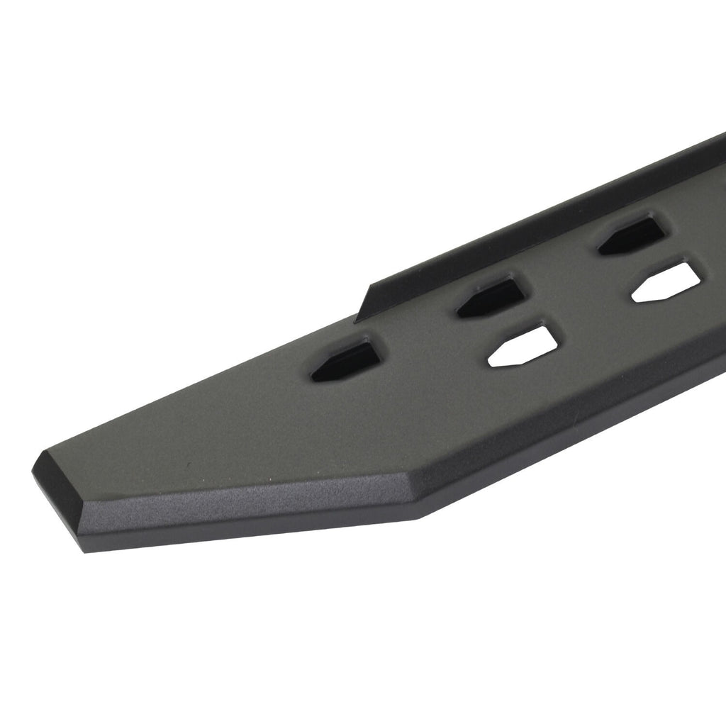 RB10 Slim Line Running Boards With Mounting Brackets Angled Textured Black 2019-2026 Sierra 1500 2020-2026 Sierra 2500/3500 HD Extended Cab Go Rhino