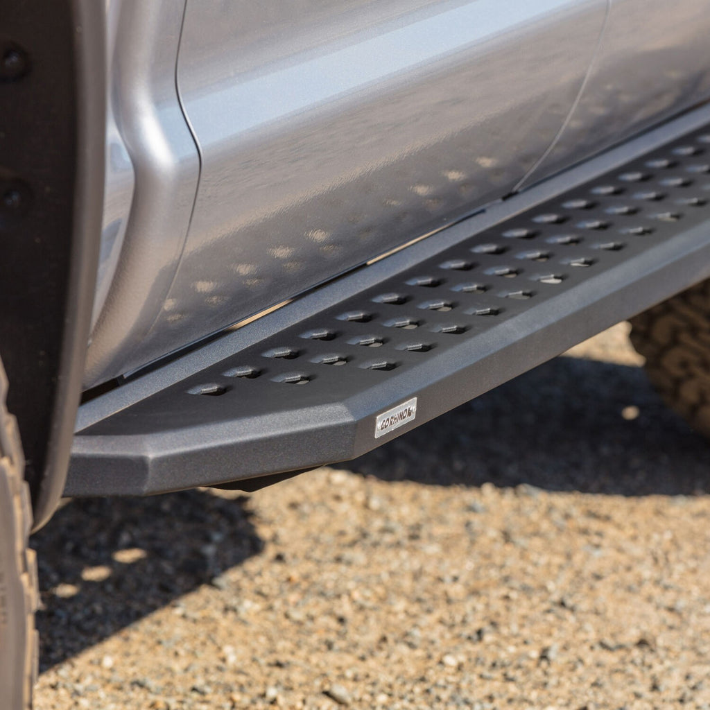 RB20 Running Boards With Mounting Brackets Textured Black 2019-2026 Silverado/Sierra 1500/2500 HD Go Rhino