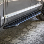 RB20 Running Boards With Mounting Brackets Textured Black 2009-2014 Dodge Ram 1500 Go Rhino