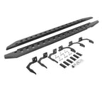 RB20 Slim Line Running Boards With Mounting Brackets Protective Bedliner Coating 2009-2010 Dodge Ram 1500/2500/3500 Go Rhino