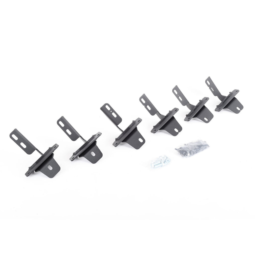 RB10/RB20 Running Boards Mounting Brackets Only Textured Black 2021-2025 Ford Bronco Go Rhino