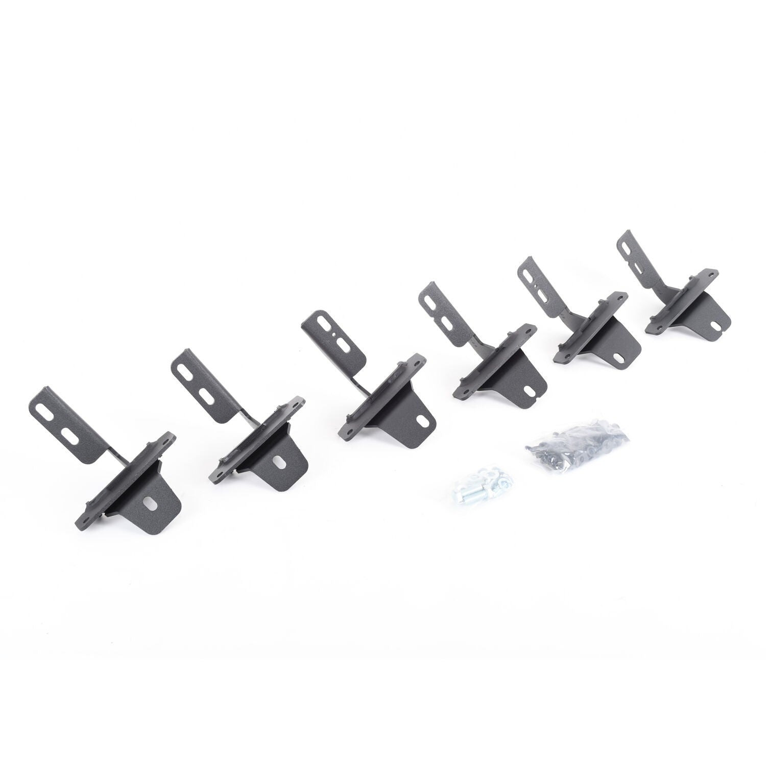 V Series V3, RB30 and RB Slim Side Steps Mounting Brackets Only Textured Black 2021-2025 Ford Bronco Go Rhino
