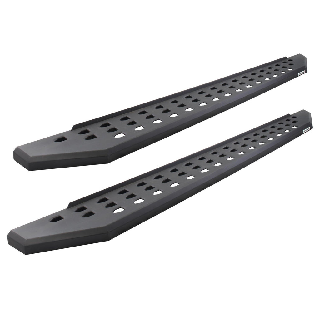 RB20 Running Boards With Mounting Brackets Textured Black 2021-2025 Ford Bronco 2 Door Go Rhino