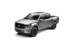 RB20 Running Boards With Mounting Brackets Textured Black 2015-2026 Ford F-150/ F-250/F-350 Go Rhino