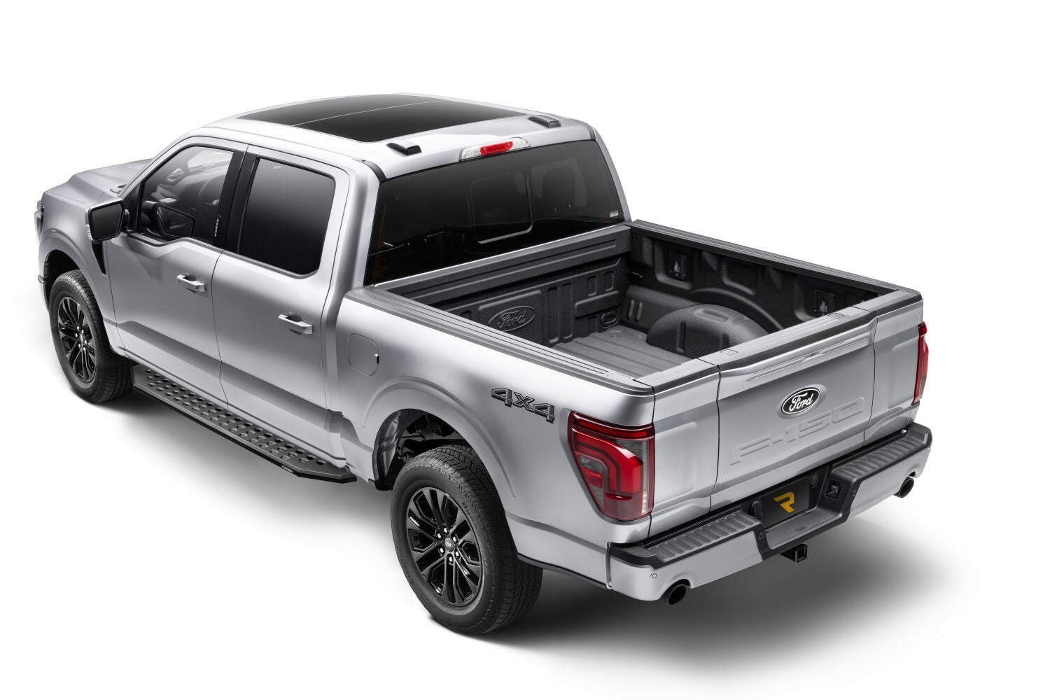 RB20 Running Boards With Mounting Brackets Textured Black 2015-2026 Ford F-150/ F-250/F-350 Go Rhino