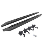 RB10 Slim Line Running Boards With Mounting Brackets Textured Black 2015-2026 Ford F-150/ F-250/F-350 Extended Cab Go Rhino