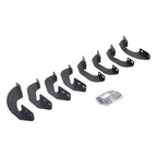 RB10/RB20 Running Boards Mounting Brackets Only Textured Black 2007-2021 Toyota Tundra Go Rhino