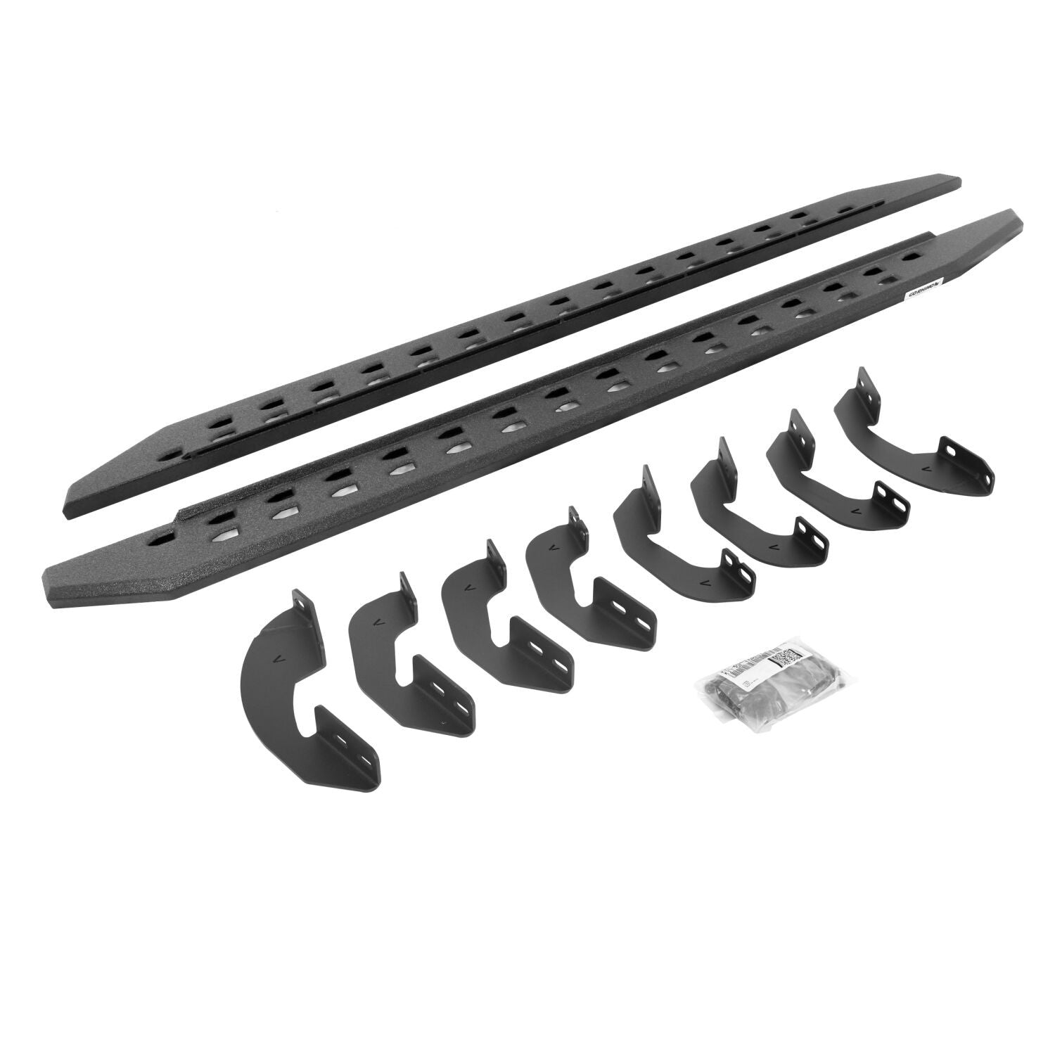 RB20 Slim Line Running Boards With Mounting Brackets Protective Bedliner Coating 2007-2021 Toyota Tundra Extended Cab Go Rhino
