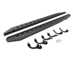 RB20 Slim Line Running Boards With Mounting Brackets Protective Bedliner Coating 2014-2024 Toyota 4Runner Go Rhino