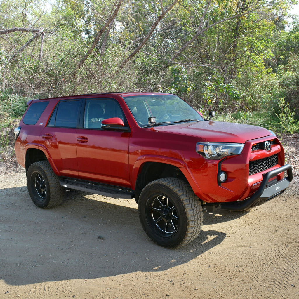RB20 Running Boards With Mounting Brackets Protective Bedliner Coating 2014-2024 Toyota 4Runner Go Rhino