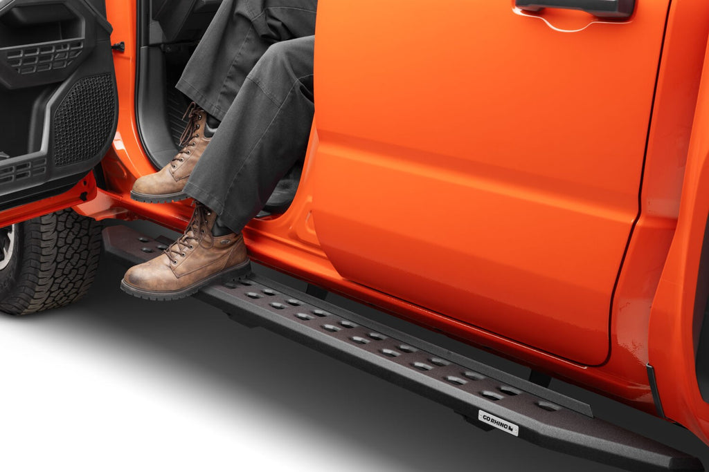 RB20 SlimLine Running Boards W/Brackets Kit Textured Black 2025-2026 Toyota 4Runner Go Rhino