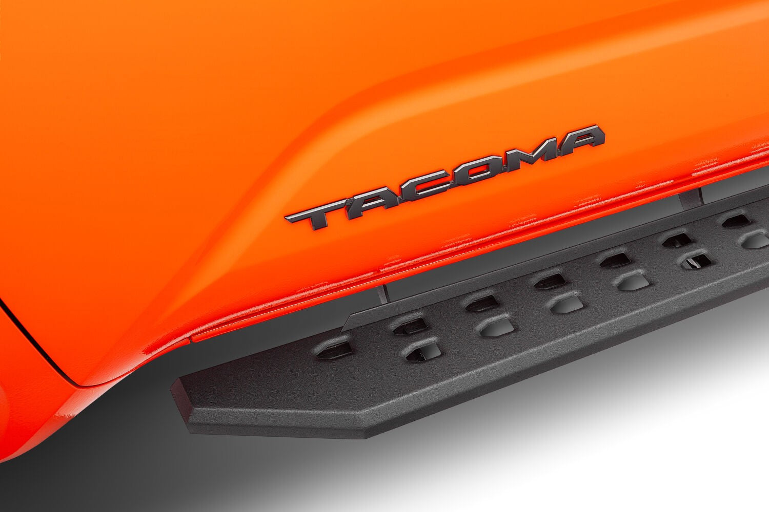 RB20 SlimLine Running Boards W/Brackets Kit Textured Black 2024-2026 Toyota Tacoma Extended Cab Go Rhino
