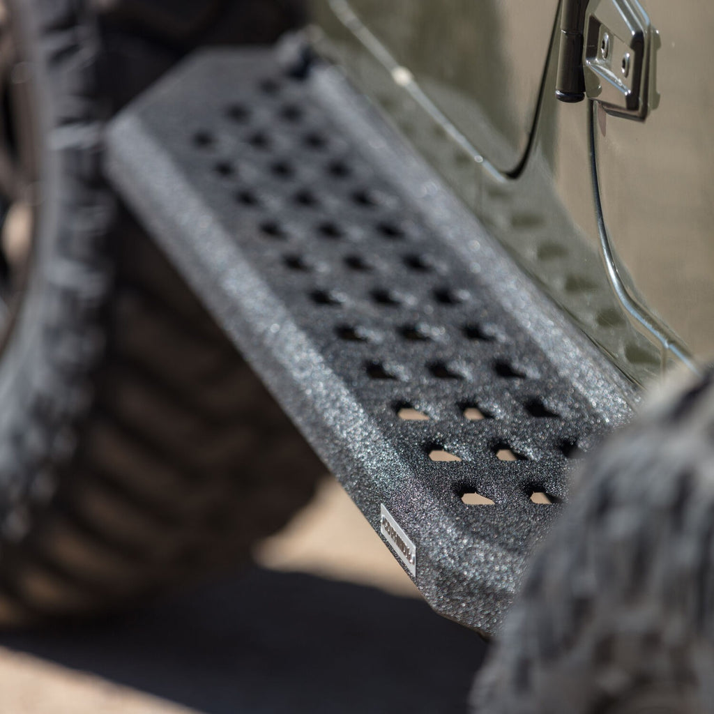 RB20 Running Boards With Mounting Brackets Protective Bedliner Coating 2022-2026 Toyota Tundra Extended Cab Go Rhino