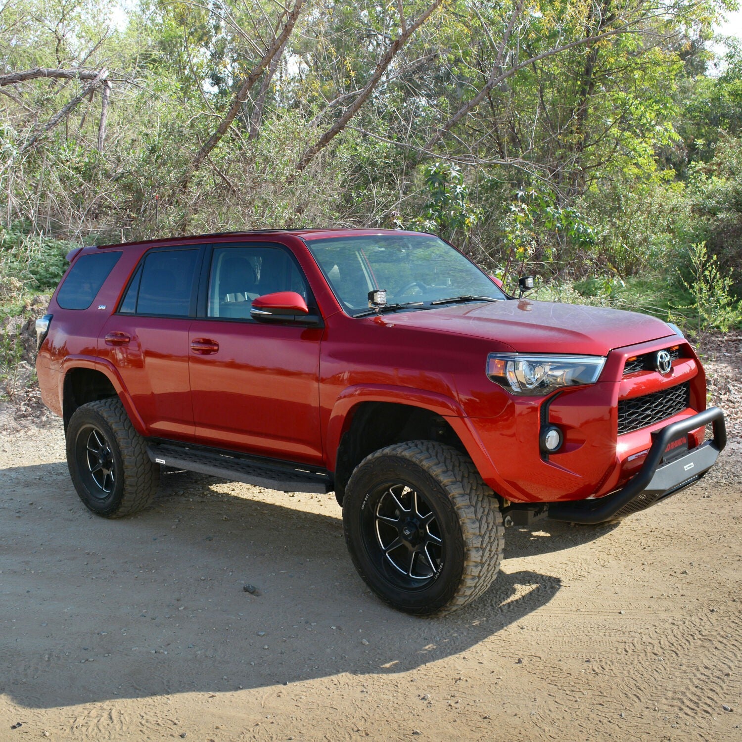 RB20 Running Boards With Mounting Brackets Protective Bedliner Coating 2022-2026 Toyota Tundra Extended Cab Go Rhino