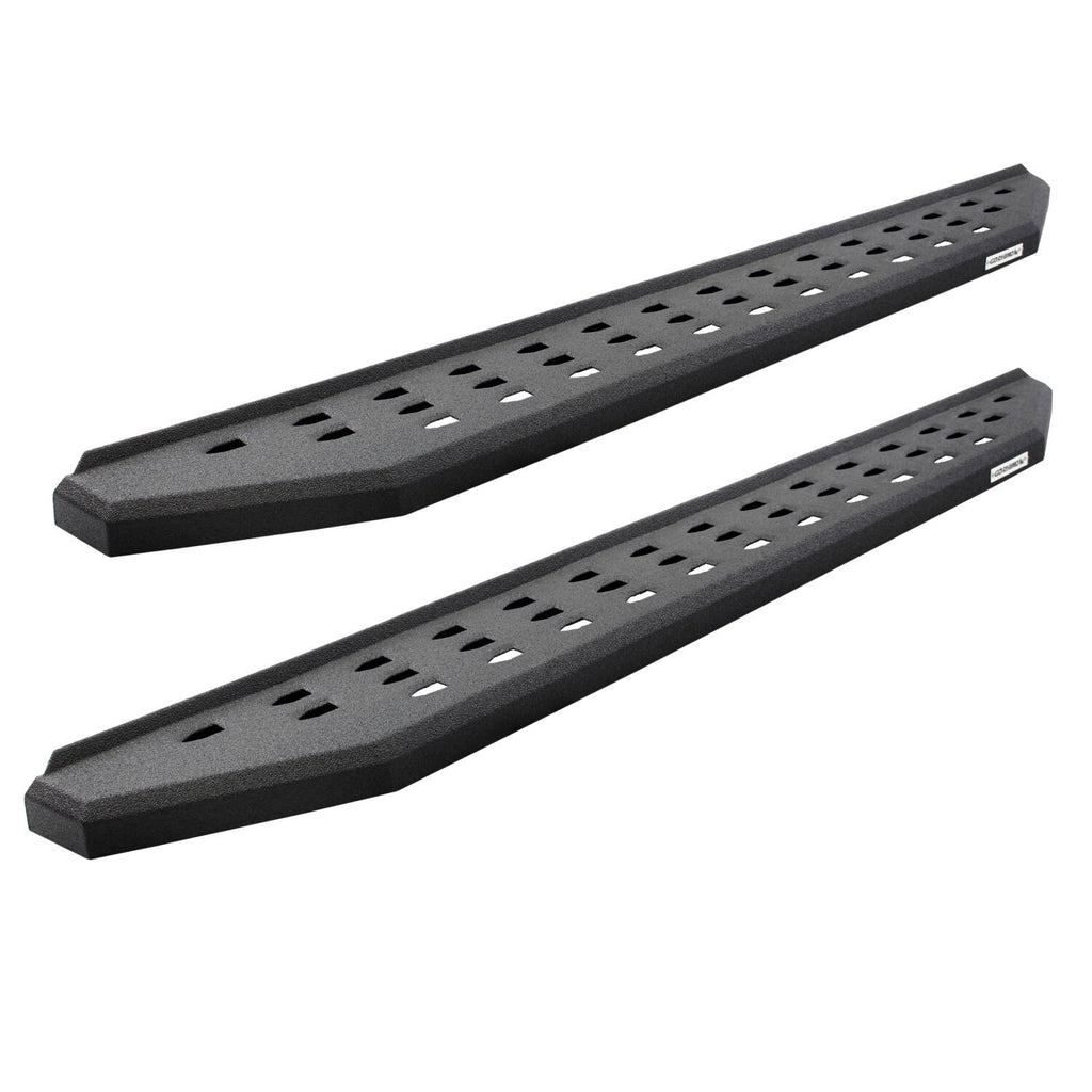 RB20 Running Boards With Mounting Brackets & 2 Pairs of Drop Steps Kit Protective Bedliner Coating 2022-2026 Toyota Tundra Go Rhino