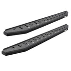 RB20 Running Boards With Mounting Brackets & 2 Pairs of Drop Steps Kit Protective Bedliner Coating For 2007-2018 Jeep Wrangler JK Go Rhino