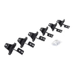 RB10/RB20 Running Boards Mounting Brackets Only Textured Black 2018-2026 Jeep Wrangler Go Rhino