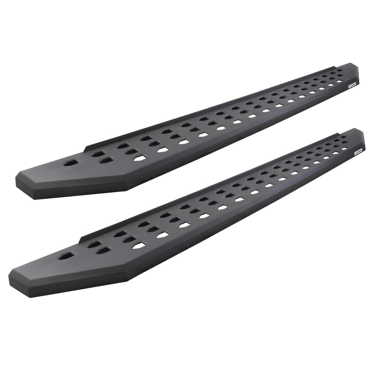 RB20 Running Boards With Mounting Brackets & 1 Pair of Drop Steps Kit Textured Black For 2018-2025 Jeep Wrangler JL Go Rhino