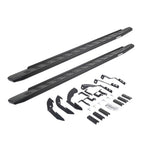 RB30 Running Boards with Mounting Bracket Kit Textured Black 2015-2018 Silverado/Sierra 2500 HD/3500 HD Go Rhino