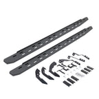 RB30 Slim Line Running Boards with Mounting Bracket Kit Protective Bedliner Coating 2015-2018 Silverado/Sierra 2500 HD/3500 HD Go Rhino