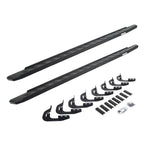 RB30 Running Boards with Mounting Bracket Kit Protective Bedliner Coating 2014-2018 Silverado/Sierra 1500/2500 HD Go Rhino