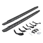 RB30 Slim Line Running Boards with Mounting Bracket Kit Protective Bedliner Coating 2015-2019 Silverado/Sierra 2500 HD Go Rhino
