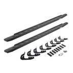 RB30 Running Boards with Mounting Bracket Kit Textured Black 2014-2018 Silverado/Sierra 1500 2015-2018 Silverado/Sierra 2500 HD/3500 HD Go Rhino