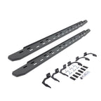 RB30 Slim Line Running Boards with Mounting Bracket Kit Textured Black 2009-2014 Dodge Ram 1500 Go Rhino