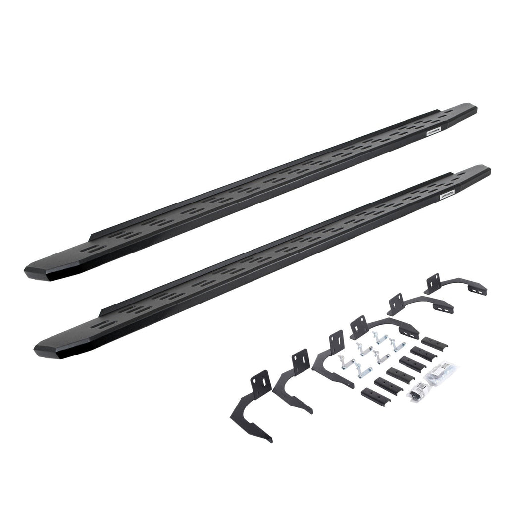RB30 Running Boards with Mounting Bracket Kit Textured Black 2009-2024 Dodge Ram 1500/2500/3500 Go Rhino