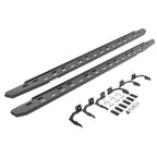 RB30 Slim Line Running Boards with Mounting Bracket Kit Textured Black 2009-2025 Dodge Ram 150/2500/3500 Go Rhino