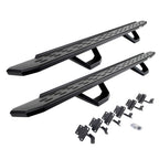 RB30 Running Boards with Mounting Brackets & 2 Pairs of Drops Steps Kit Textured Black 2015-2025 Ford F-150/ F-250/F-350 Go Rhino