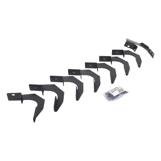 RB30 Running Boards with Mounting Brackets & 2 Pairs of Drops Steps Kit Protective Bedliner Coating 2015-2026 Colorado/Canyon Go Rhino