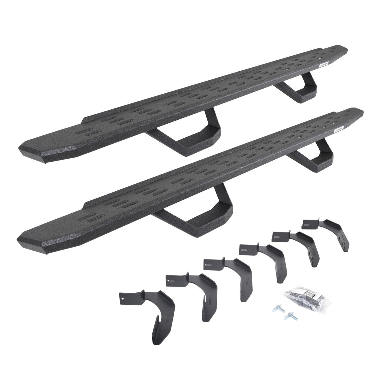 RB30 Boards W/Brackets & 2 Pairs of Drops Steps Bedliner 2006-2026 Nissan Frontier Go Rhino