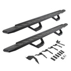 RB30 Running Boards with Mounting Brackets & 2 Pairs of Drops Steps Kit Textured Black 2019-2026 Ford Ranger Go Rhino