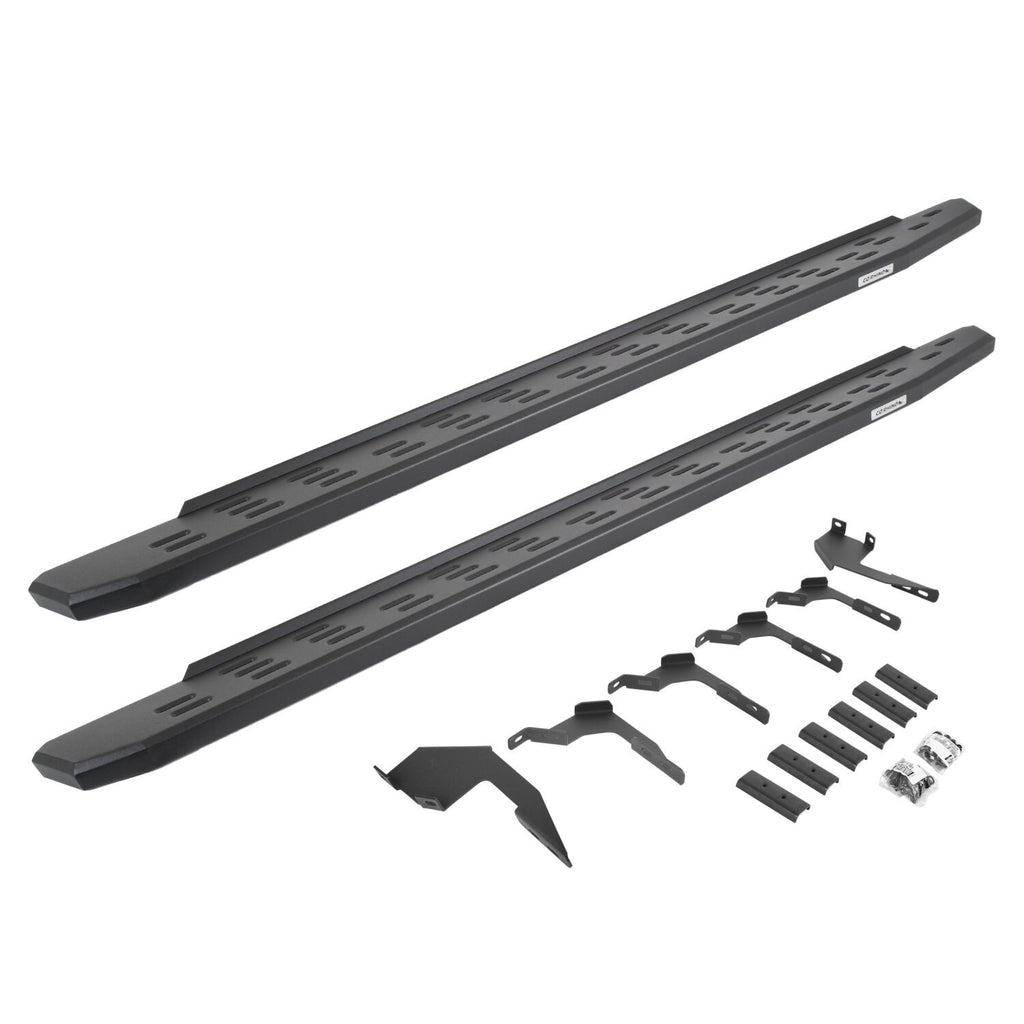 RB30 Running Boards with Mounting Bracket Kit Textured Black 2019-2026 Ford Ranger Go Rhino