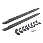 RB30 Running Boards with Mounting Bracket Kit Textured Black 2007-2021 Toyota Tundra Extended Cab Go Rhino