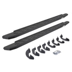 RB30 Running Boards with Mounting Bracket Kit Protective Bedliner Coating 2007-2021 Toyota Tundra Extended Cab Go Rhino