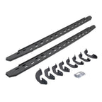 RB30 Slim Line Running Boards with Mounting Bracket Kit Protective Bedliner Coating 2007-2021 Toyota Tundra Crew Cab Go Rhino