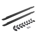 RB30 Running Boards with Mounting Bracket Kit Protective Bedliner Coating 2007-2021 Toyota Tundra Go Rhino