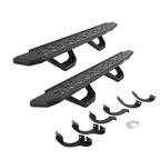 RB30 Running Boards with Mounting Brackets & 2 Pairs of Drops Steps Kit Textured Black 2014-2024 Toyota 4Runner Go Rhino