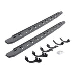 RB30 Slim Line Running Boards with Mounting Bracket Kit Protective Bedliner Coating 2014-2024 Toyota 4Runner Go Rhino