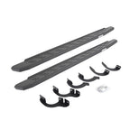 RB30 Running Boards with Mounting Bracket Kit Protective Bedliner Coating 2014-2024 Toyota 4Runner Go Rhino