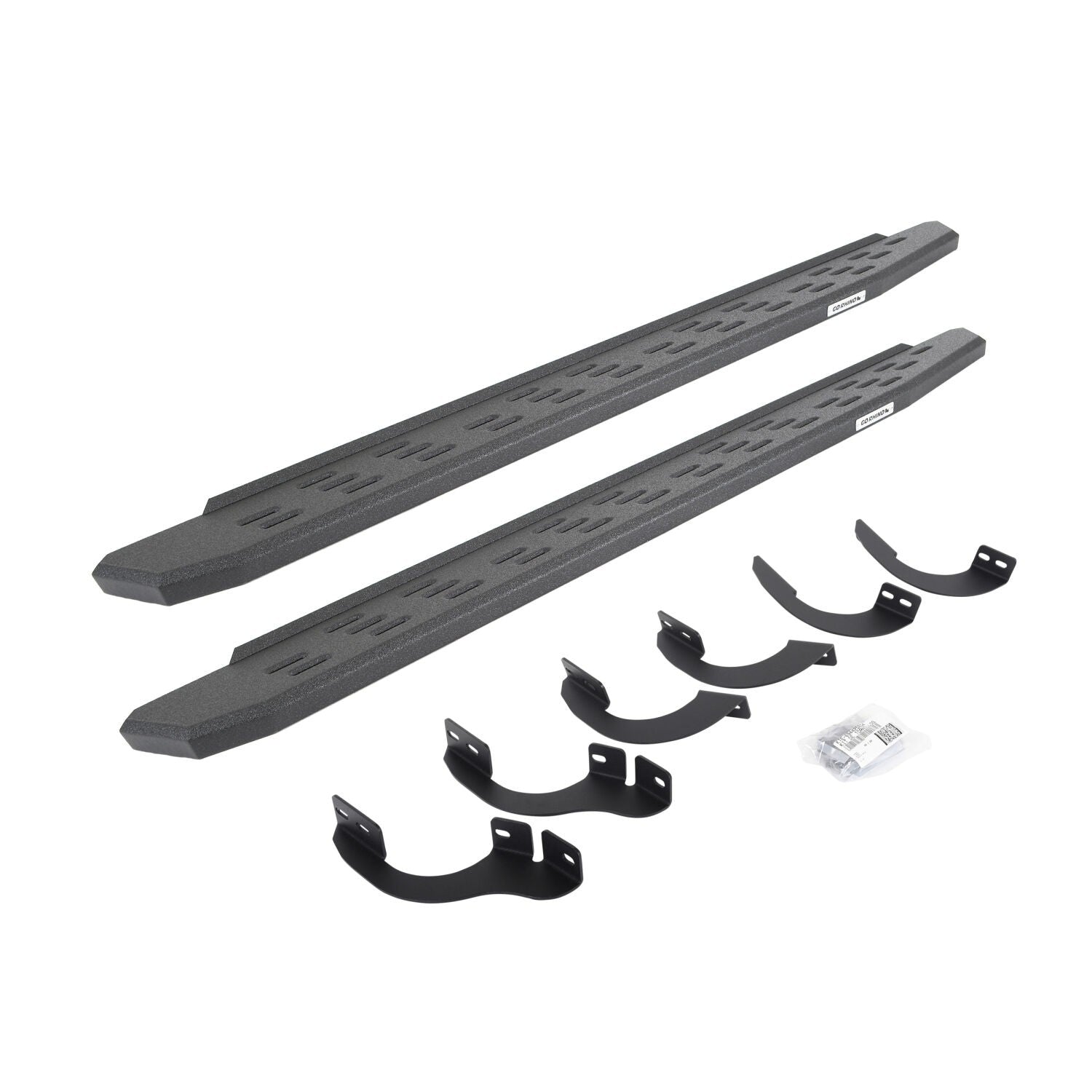 RB30 Running Boards with Mounting Bracket Kit Protective Bedliner Coating 2014-2024 Toyota 4Runner Go Rhino