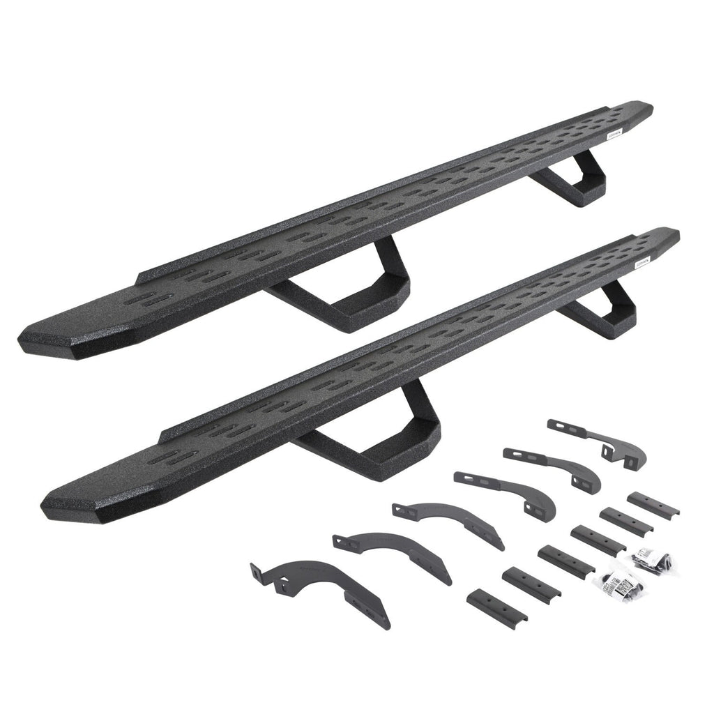 RB30 Running Boards W/Brackets, 2 Pairs DropStepsKit Bedliner 2025-2026 Toyota 4Runner Go Rhino